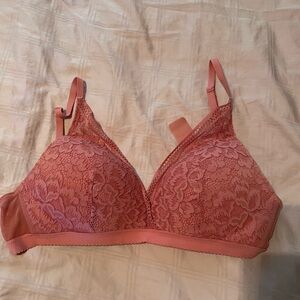 Knix Lace Bralette in Pink